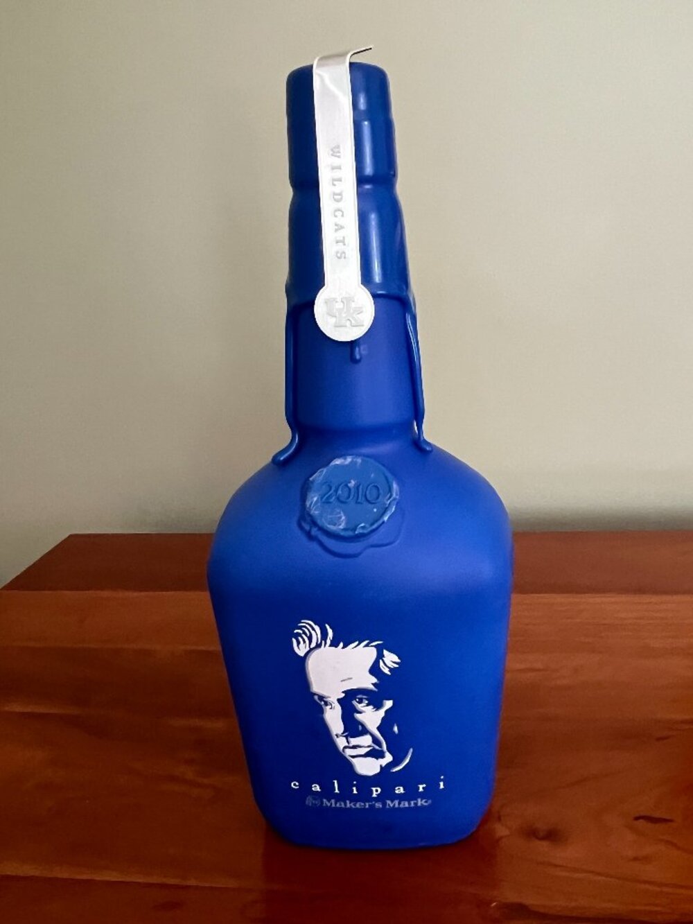 John Calipari Maker's Mark Empty Bottle 2010